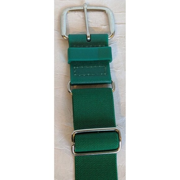 ADIDAS Womens Belt Sporty  Green Stretch Canvas Adjustable Retro Sz Small Preppy - Picture 7 of 15